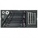 Tray. Ratcheting combination wrench set  19pcs. (S09925)