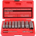 Pažeistų veržlių atsukėjų 3/8'' rinkinys 11vnt. (6-19mm) (WT01E9373)