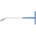 Свечной ключ с торцевой заглушкой с шариковой ручкой, шарнир | 16 мм (143)