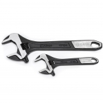 Extra-wide jaw adjustable wrench set (2pcs) (ST47130)