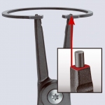 Precision circlip pliers. External 180mm (Ø19-60mm) KNIPEX (4911A2)