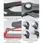 Water pump pliers KNIPEX Cobra with locking and spring 250mm (8711250)