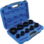 Groove Nut Socket Set | inside taps | KM4 - KM12 | 9 pcs. (8327)