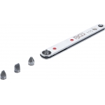 Special Bit Ratchet | extra thin | 6.3 mm (1/4") drive | incl. 4 special bits (115)