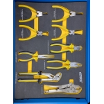Įrankių spintelė ant ratukų | su įrankiais | 7 stalčiai, 177 el. (V33105)