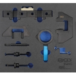 Variklio fiksavimo įrankių rinkinys | 2/3 įrankių dėklas | BMW M42, M43, M50, M52, M60, M51 (9490)