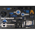 Variklio fiksavimo įrankių rinkinys | 3/3 įrankių dėklas | Fiat, Alfa, Lancia, Opel, Suzuki, Ford (4138)